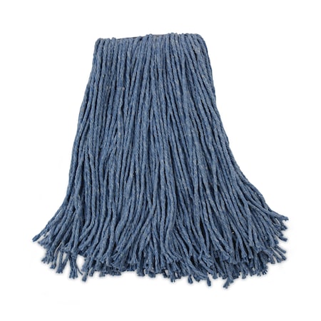 Boardwalk 1.25 in Cut-End Wet Mop, Blue, Cotton/Synthetic, PK12, BWK2020B BWK2020B